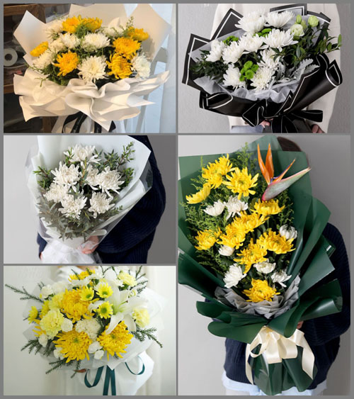 山东青岛平度市凤台街道西潘家疃村白事花束代送